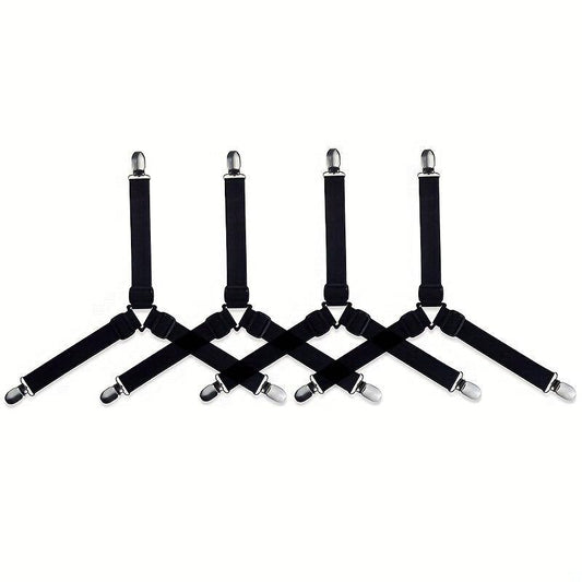 4pcs Bed Sheet Holders Adjustable Sofa Bed Sheet Clips Anti-slip Buckles