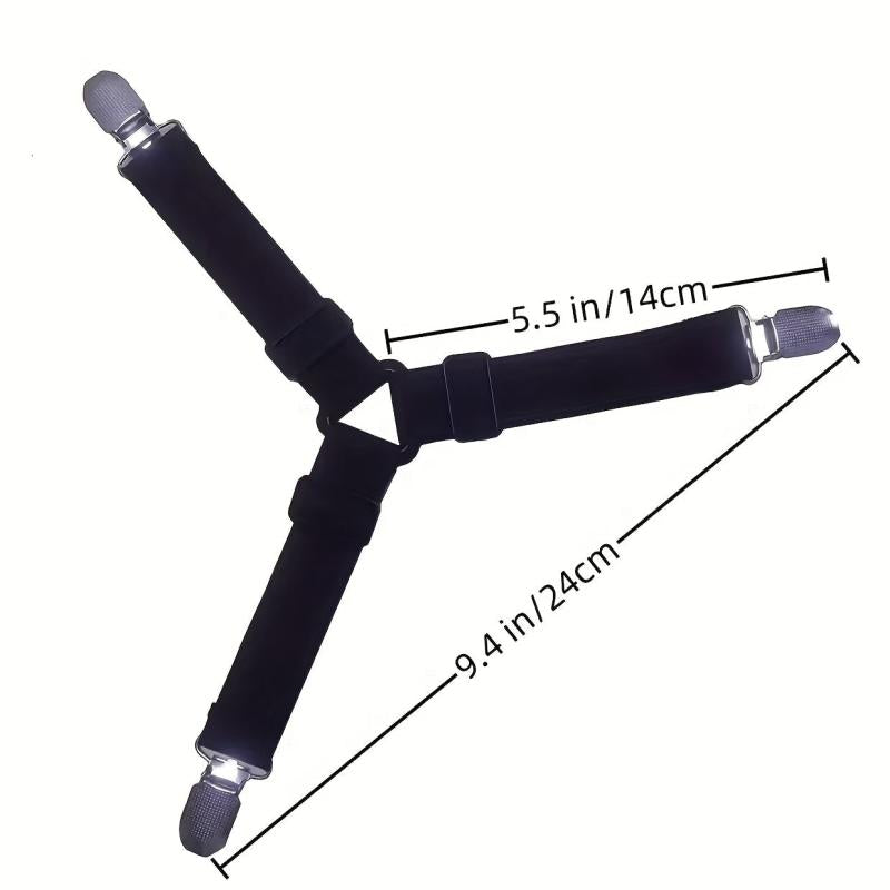 4pcs Bed Sheet Holders Adjustable Sofa Bed Sheet Clips Anti-slip Buckles