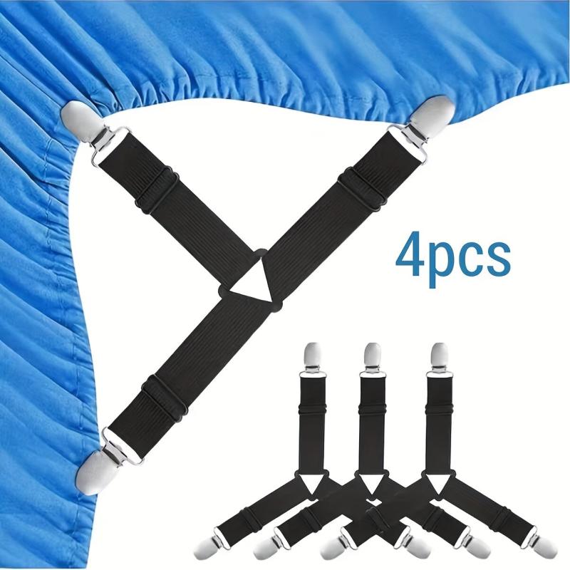 4pcs Bed Sheet Holders Adjustable Sofa Bed Sheet Clips Anti-slip Buckles