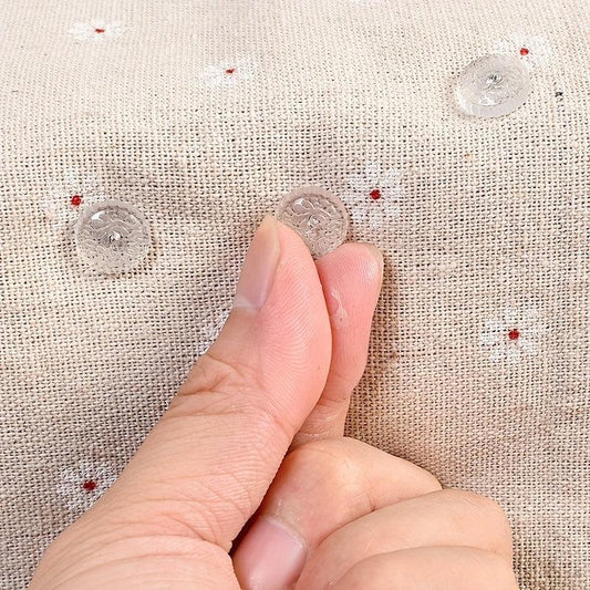 50pcs Transparent Twisting Pins for Sofa Cushions and Bed Sheets