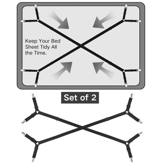 Adjustable Bed Sheet Holder Straps - Secure Fitting and Comfortable Sleep