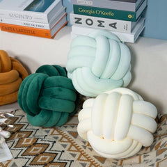 Soft Knotted Pillow for Sofa Chair Bed Lumbar Support
