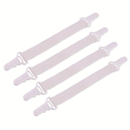 4pcs Nylon Bed Sheet Fasteners with Strong Elasticity Strip