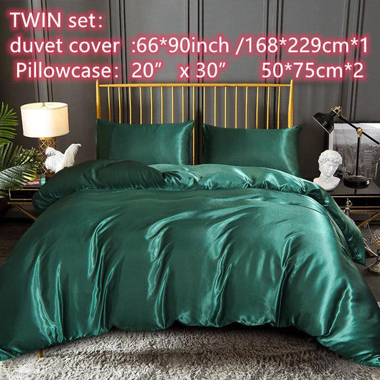 3pcs Fabric Duvet Cover Set with Pillowcases