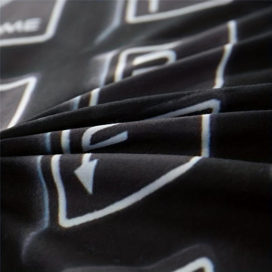 Modern Gamepad Print Duvet Cover Set - Gaming Equipment Pattern B