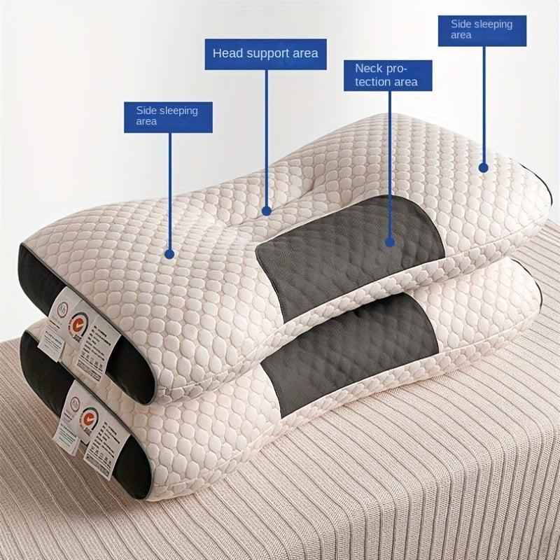 3D SPA Massage Knitted Cotton Neck Pillow