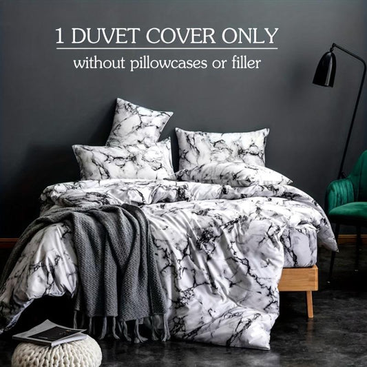 Marble Print Bedding Duvet Cover Soft Microfiber Skin-Friendly