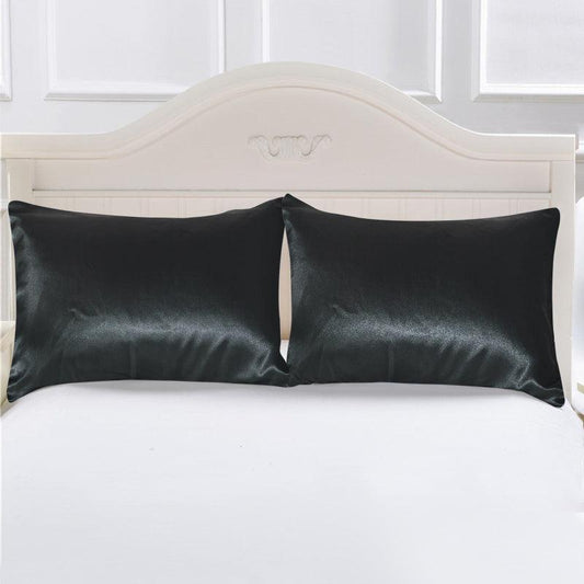 2pcs Satin Pillowcase - Soft and Breathable for Home Decor and Comfortable Sleep