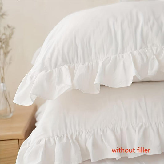 2 Soft Lace Pillowcases for Living Room Sofa Bedroom