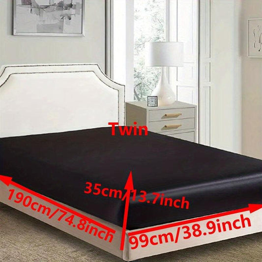 Soft Satin Fitted Sheet Deep Pocket Up to 13 7 Inches