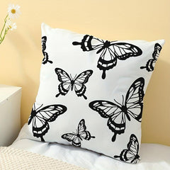 Butterfly Printed Pillowcase - Single Sided Pillow Cover