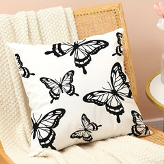 Butterfly Printed Pillowcase - Single Sided Pillow Cover