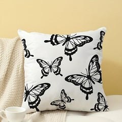 Butterfly Printed Pillowcase - Single Sided Pillow Cover