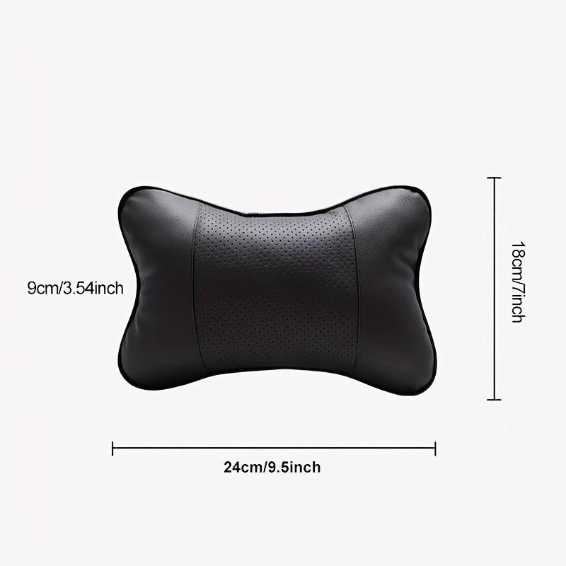 Car Neck Pillow Soft Leather Headrest For Driving