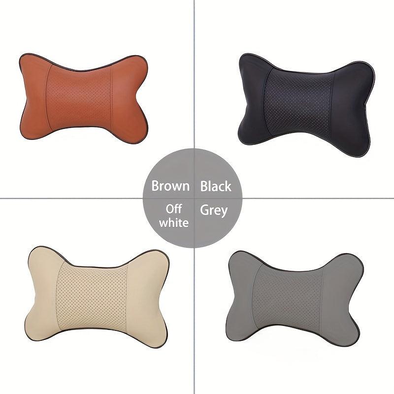 Car Neck Pillow Soft Leather Headrest For Driving
