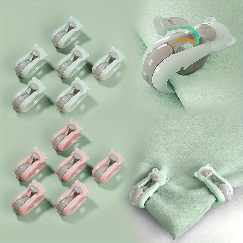 6pcs Quilt Fixer No Needle Style Green Pink Safety Quilt Fixed Anti Slip