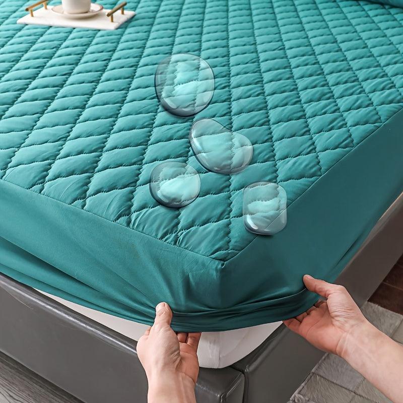 3pcs Waterproof Fitted Sheet Set Dustproof Non slip Mattress Protector
