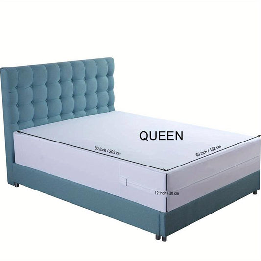 1pc Waterproof Mattress Protector Anti Bed Bug Anti Dust Cover Breathable Soft