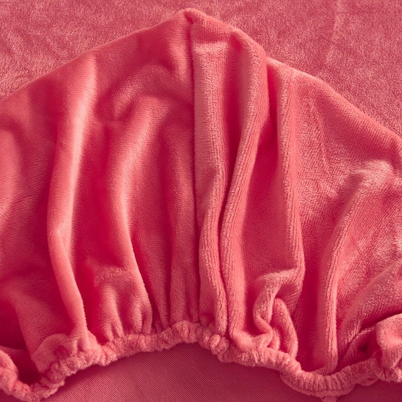 Cozy Crystal Velvet Fitted Sheet Set - Non-slip, Warm Mattress Cover