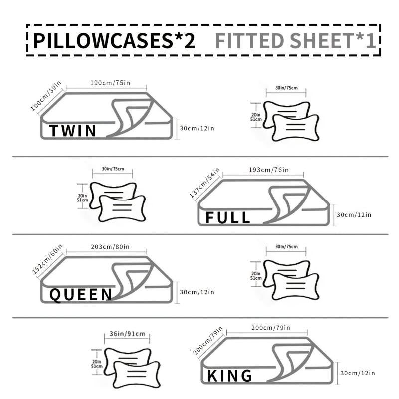 Cozy Crystal Velvet Fitted Sheet Set - Non-slip, Warm Mattress Cover