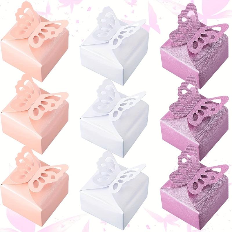 10pcs Hollow Butterfly Candy Box Party Wedding Birthday Decoration Box