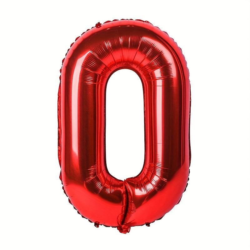 1pc Red Foil Number Balloons 40 Happy Birthday Party Decoration Accessory