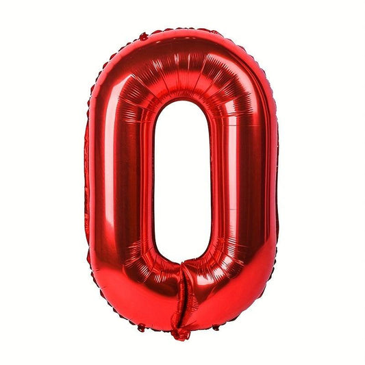 1pc Red Foil Number Balloons 40 Happy Birthday Party Decoration Accessory