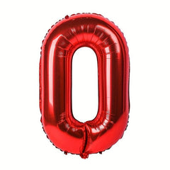 1pc Red Foil Number Balloons 40 Happy Birthday Party Decoration Accessory