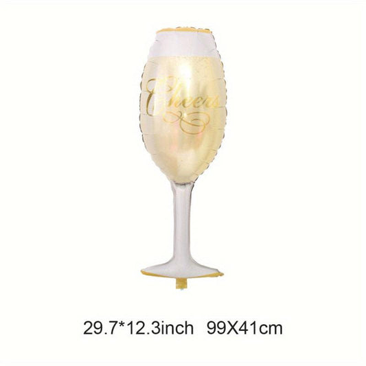 Sparkling Champagne Glass Foil Balloon for Oktoberfest Party