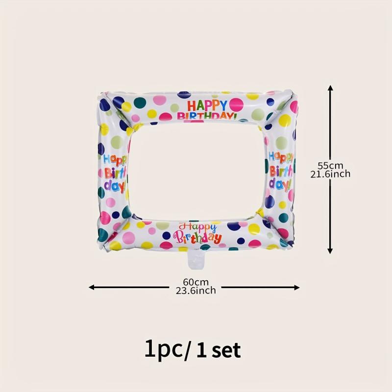 Happy Birthday Balloon Photo Frame - Party Decor Supplies
