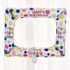 Happy Birthday Balloon Photo Frame - Party Decor Supplies