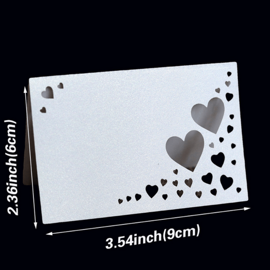 50pcs Lace Place Cards Seat Assignment Label Home Decor Wedding Party Supplies