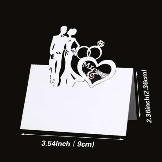 50pcs Lace Place Cards Seat Assignment Label Home Decor Wedding Party Supplies