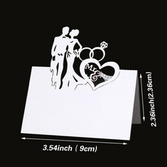 50pcs Lace Place Cards Seat Assignment Label Home Decor Wedding Party Supplies