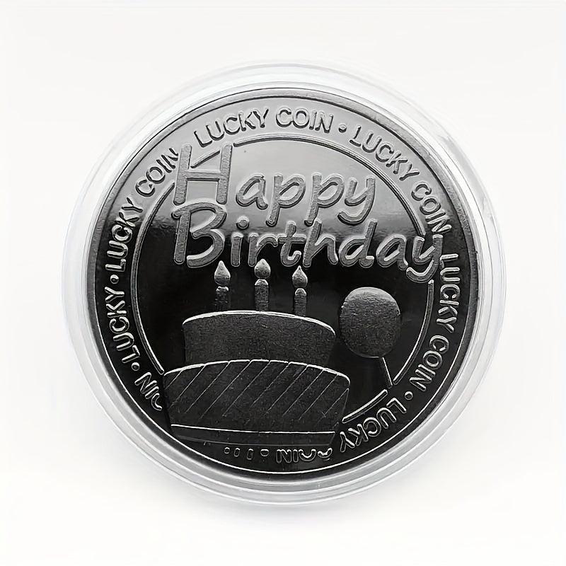 1pc Happy Birthday Engraved Coins Party Supplies