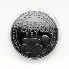 1pc Happy Birthday Engraved Coins Party Supplies