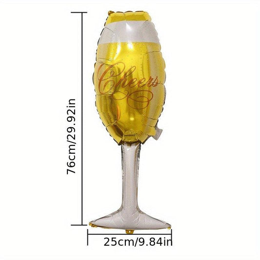 Champagne Glass Balloon for Birthday Party Decor