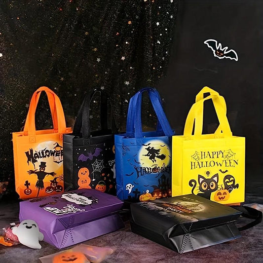 6pcs Halloween Treat Bags Goodie Tote Bags for Party Favor