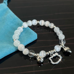 Boho Cat Head Quartz Bracelet Vintage Style Jewelry for Women