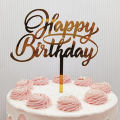 Acrylic Letter Cake Insert Happy Birthday Cake Topper