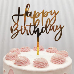 Acrylic Letter Cake Insert Happy Birthday Cake Topper