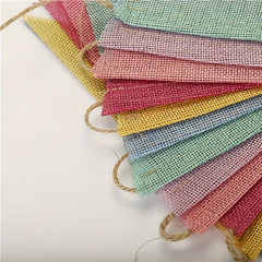 Rainbow Burlap Banner - Perfect Party and Holiday Decor