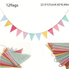 Rainbow Burlap Banner - Perfect Party and Holiday Decor