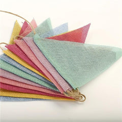 Rainbow Burlap Banner - Perfect Party and Holiday Decor