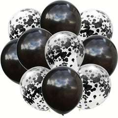 10pcs Latex Balloons & Confetti Balloons Mix for Party Decoration