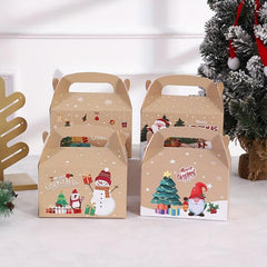 4pcs Merry Christmas Candy Biscuit Gift Boxes - Event & Party Supplies