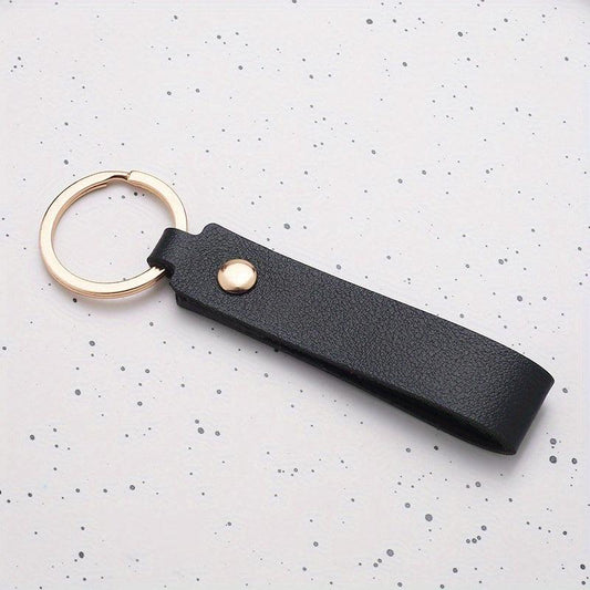 PU Leather Keychain Pendant Box Bag Accessories Car Key Rope Gift Ornament
