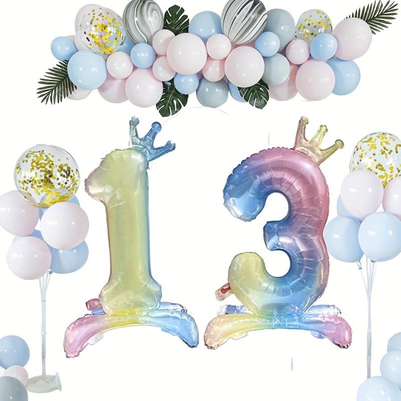 81 Standing Digital Balloon Number 0 9 Party Decoration Wedding Decoration