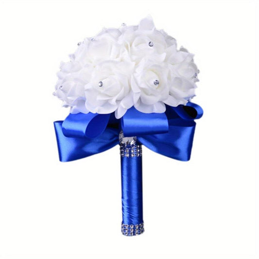 Romantic Rose Wedding Bouquet for Bride & Bridesmaids - Wedding Decor