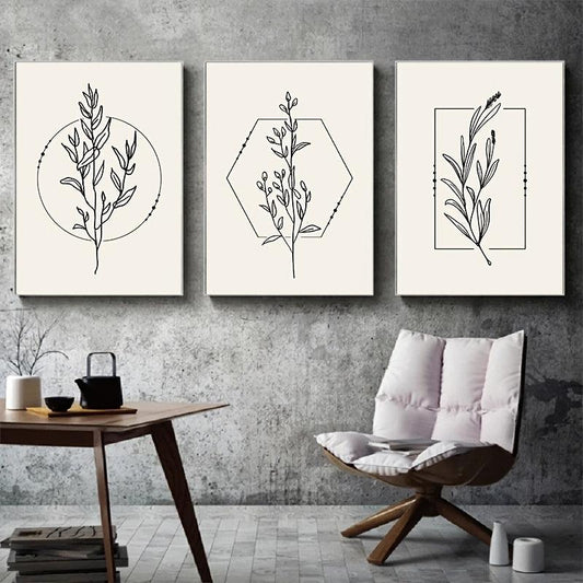 Abstract Geometry Wall Art Canvas Painting Nordic Posters For Living Room Decor
